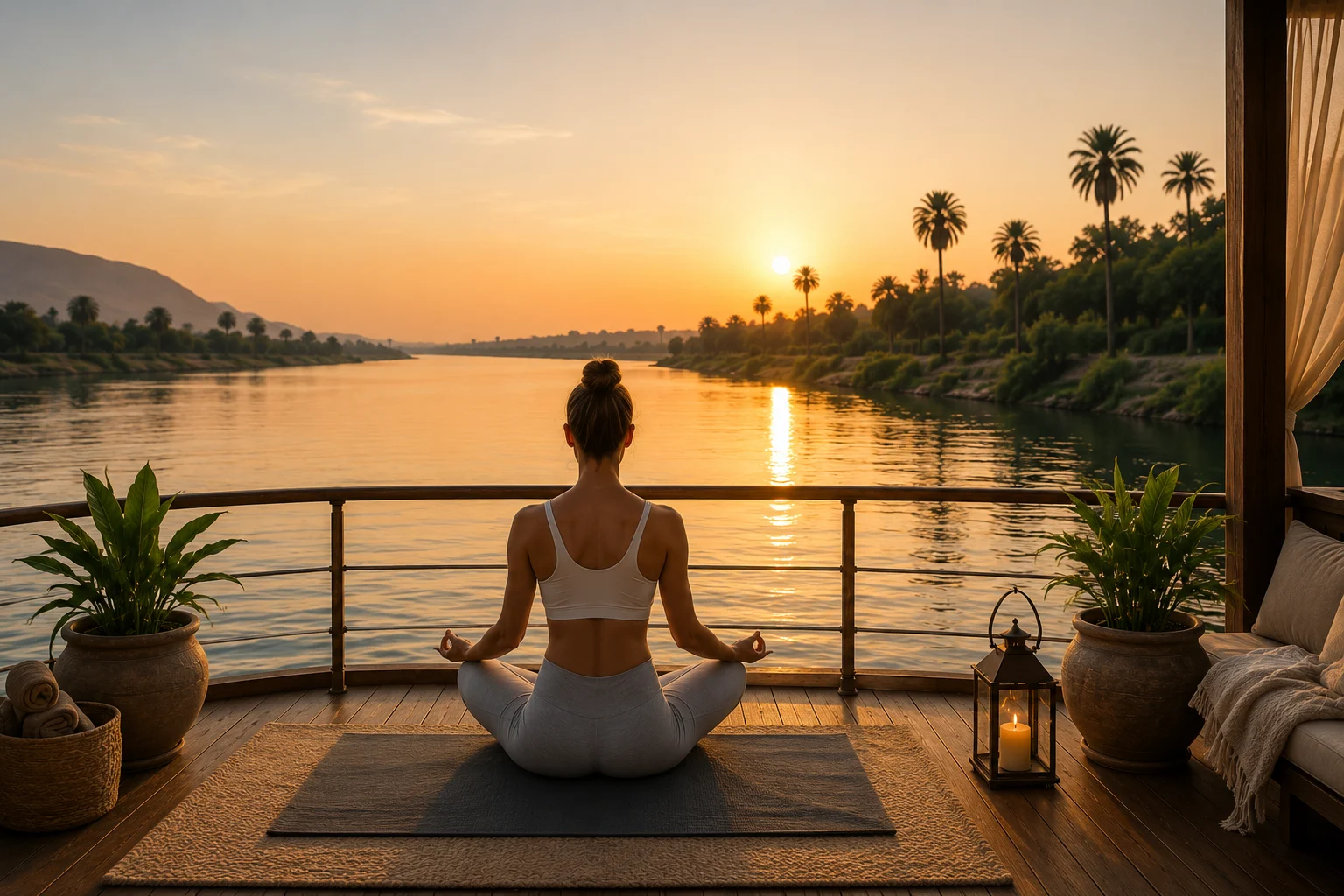Wellness and slow luxury dahabiya journey on the Nile